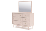 Wistenpine Blush Dresser and Mirror from Ashley - Luna Furniture