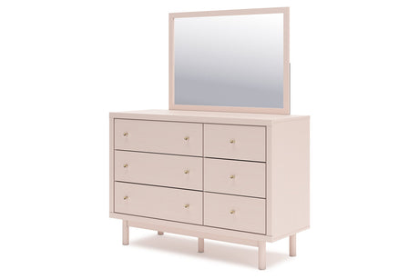 Wistenpine Blush Dresser and Mirror from Ashley - Luna Furniture