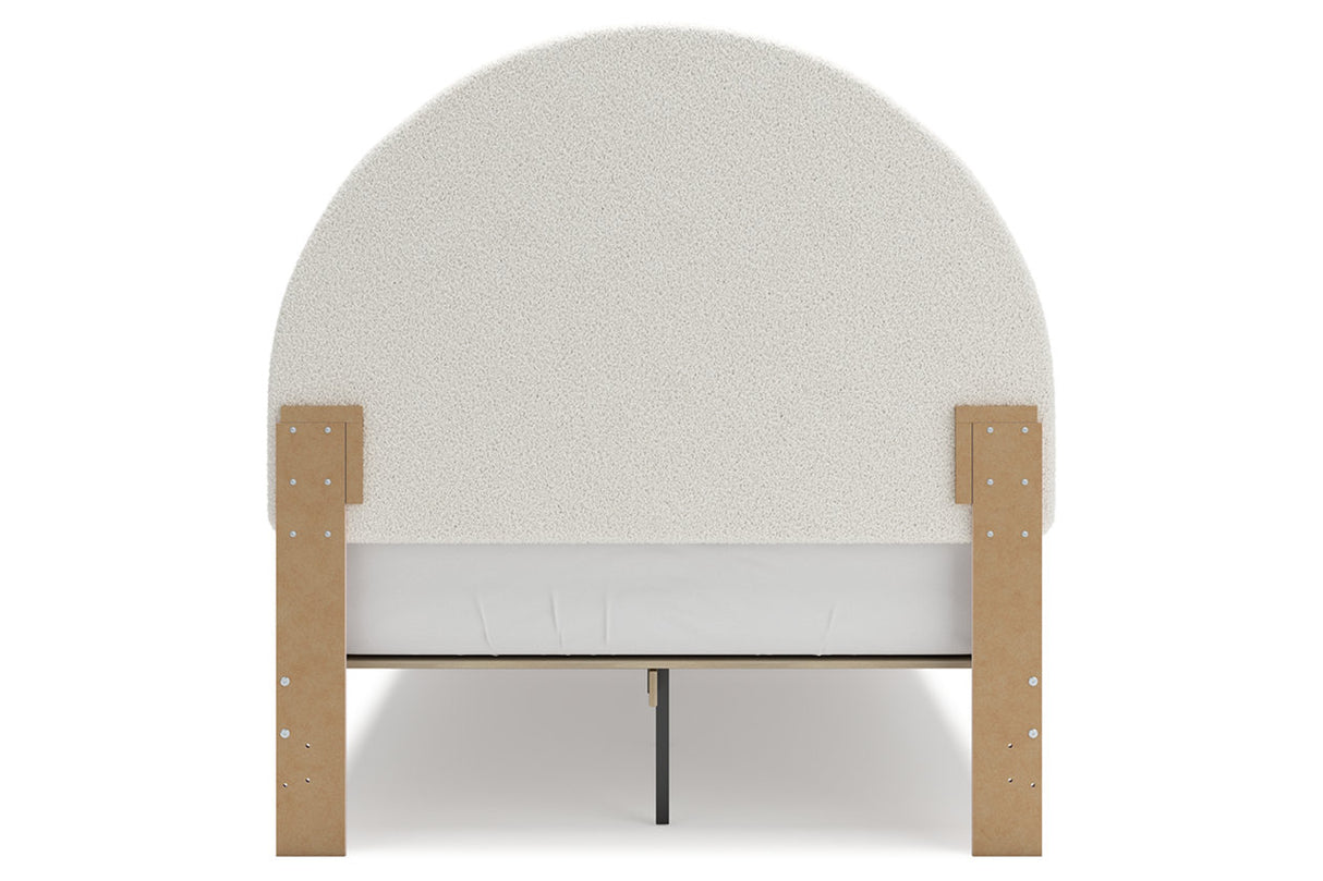 Wistenpine Blush Full Upholstered Platform Bed from Ashley - Luna Furniture