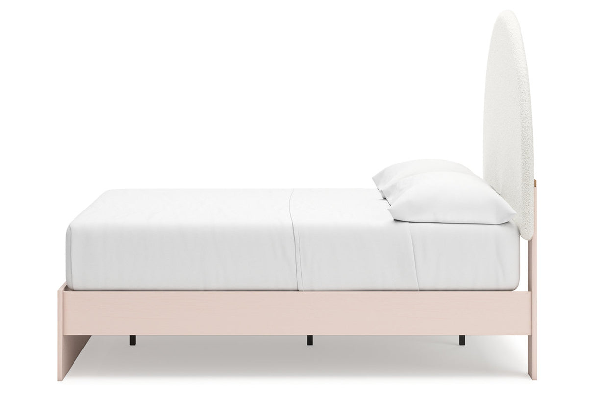 Wistenpine Blush Full Upholstered Platform Bed from Ashley - Luna Furniture