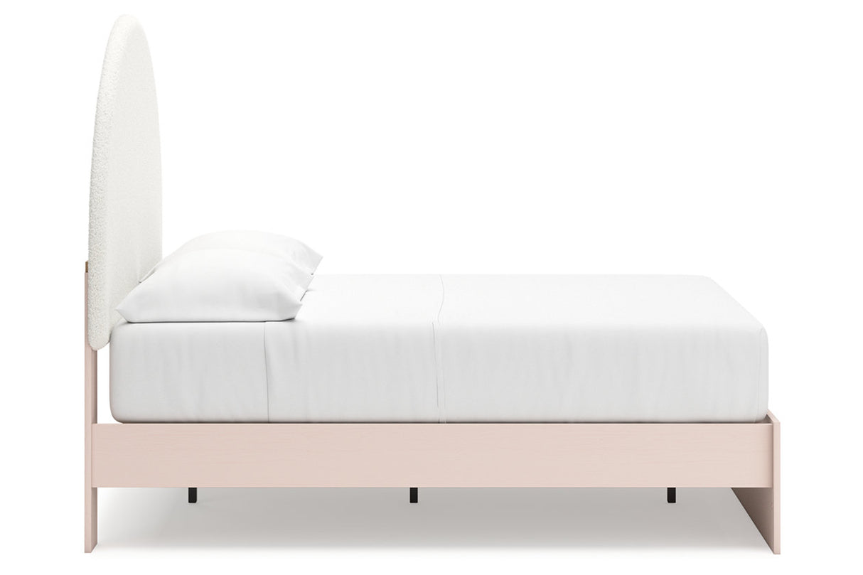 Wistenpine Blush Full Upholstered Platform Bed from Ashley - Luna Furniture
