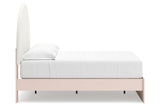 Wistenpine Blush Full Upholstered Platform Bed from Ashley - Luna Furniture