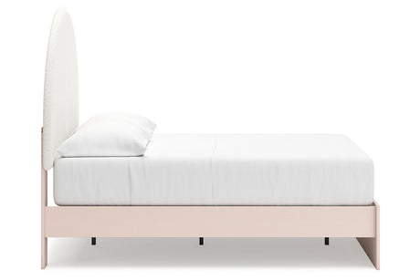 Wistenpine Blush Full Upholstered Platform Bed from Ashley - Luna Furniture