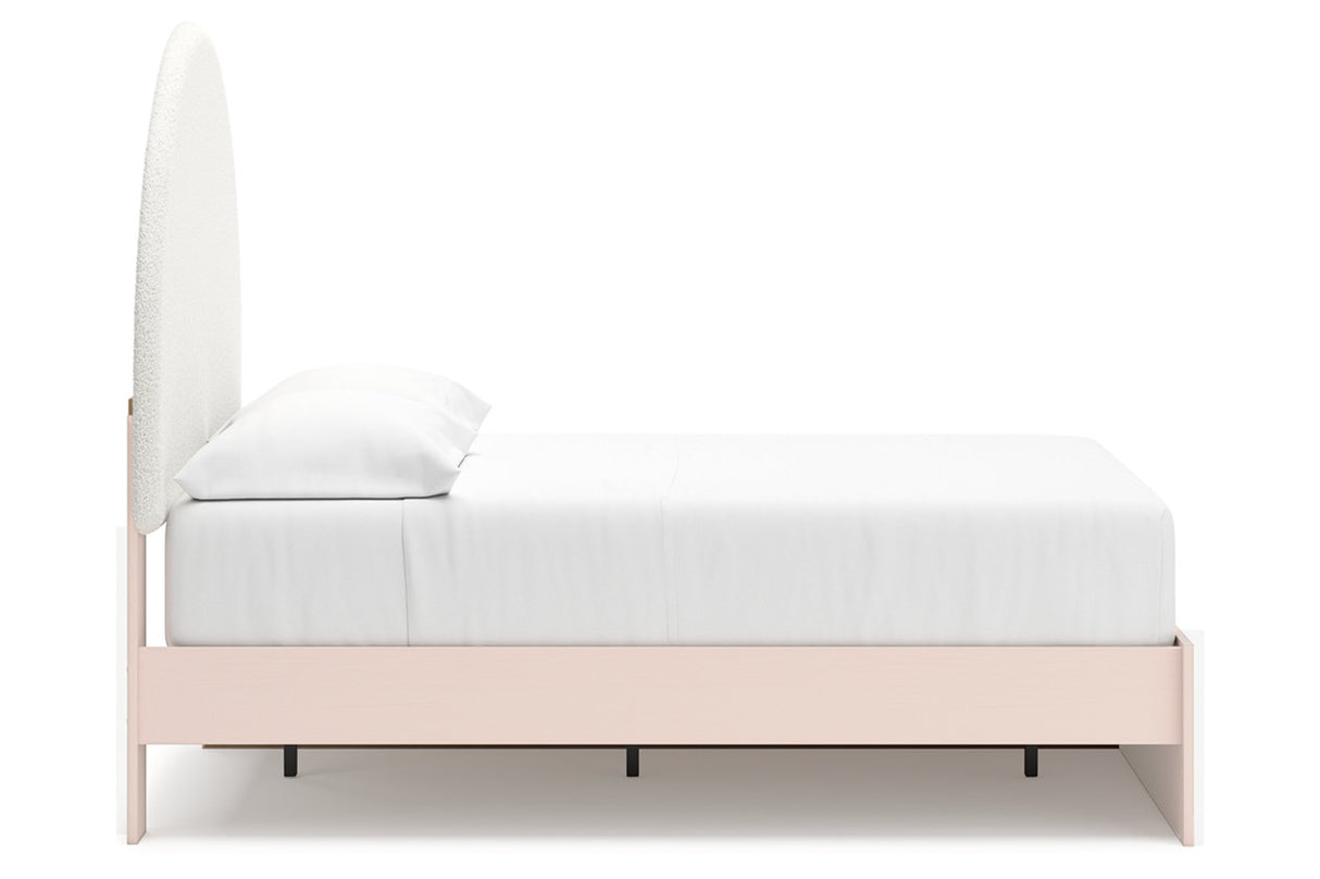 Wistenpine Blush Full Upholstered Storage Platform Bed with 2 Drawers from Ashley - Luna Furniture