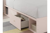 Wistenpine Blush Twin Upholstered Storage Platform Bed with 4 Drawers from Ashley - Luna Furniture