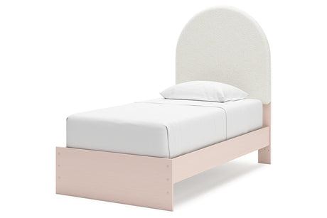 Wistenpine Blush Upholstered Youth Platform Bedroom Set from Ashley - Luna Furniture