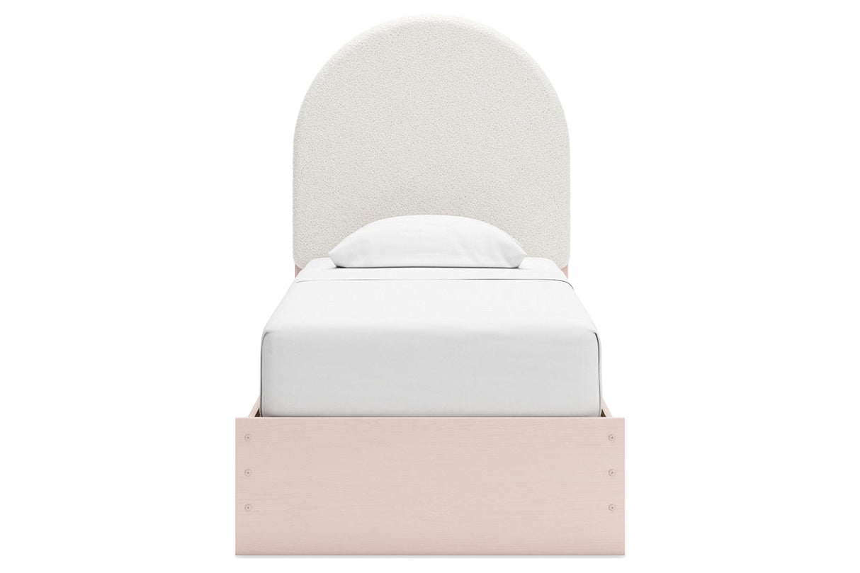 Wistenpine Blush Upholstered Youth Platform Bedroom Set from Ashley - Luna Furniture