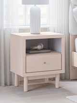 Wistenpine Blush Upholstered Youth Storage Platform Bedroom Set with 2 Drawers from Ashley - Luna Furniture