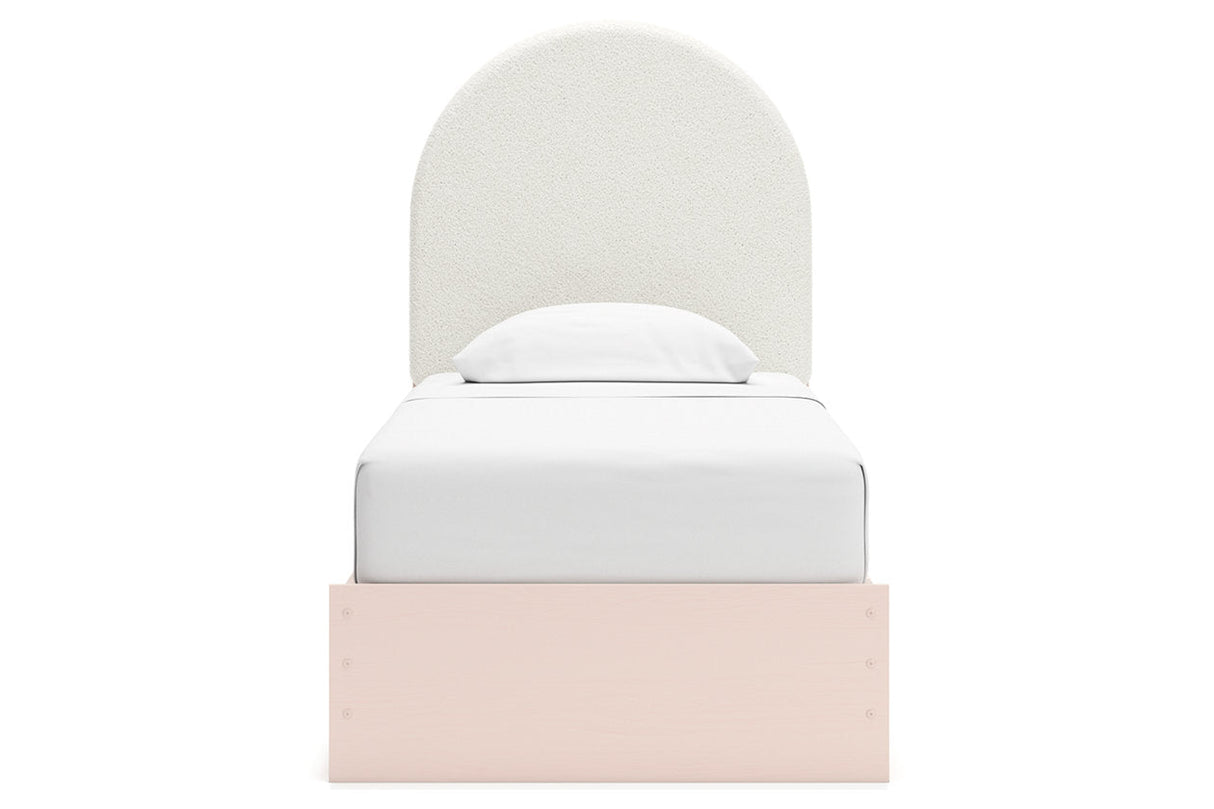 Wistenpine Blush Upholstered Youth Storage Platform Bedroom Set with 4 Drawers from Ashley - Luna Furniture