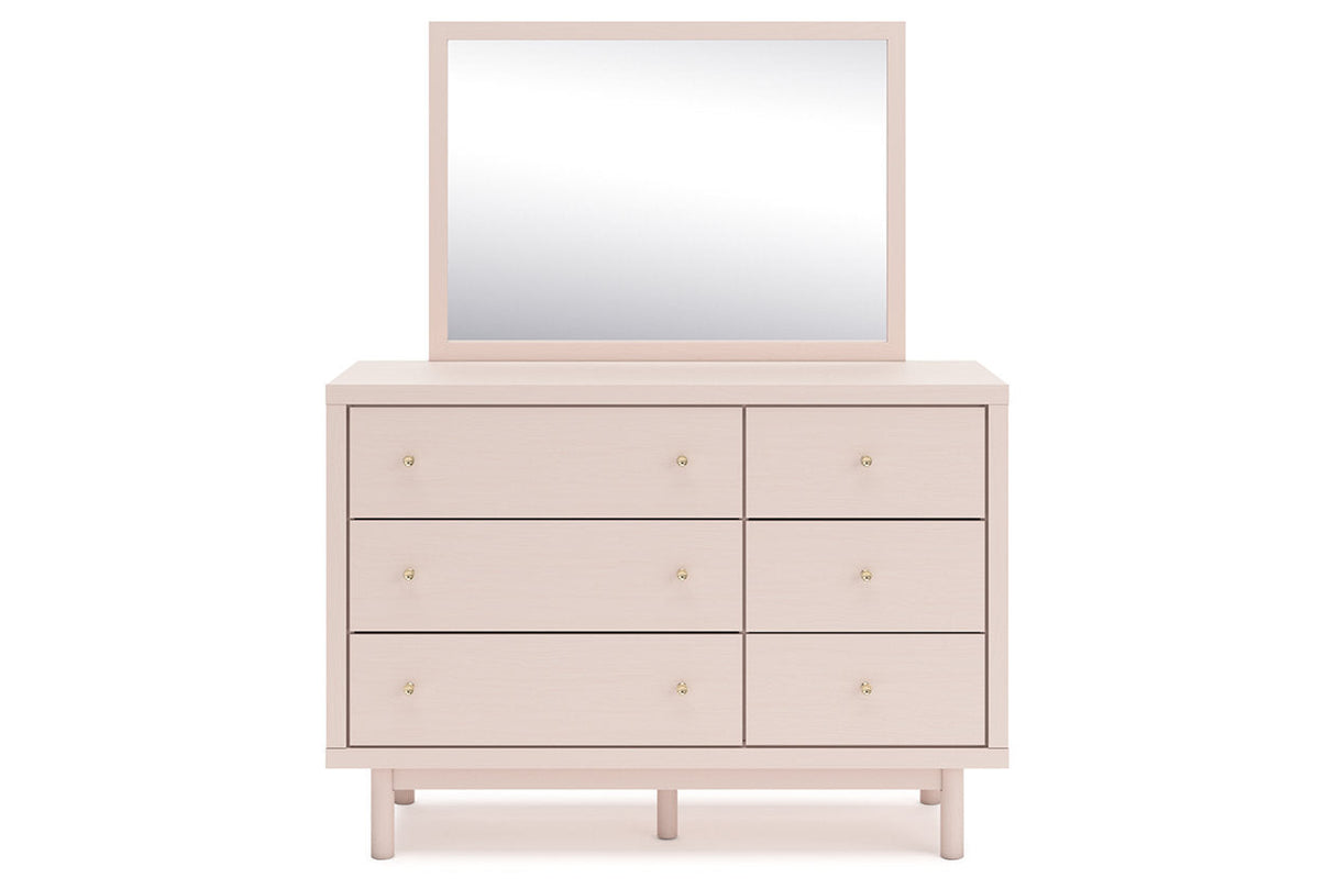 Wistenpine Blush Upholstered Youth Storage Platform Bedroom Set with 4 Drawers from Ashley - Luna Furniture