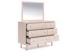 Wistenpine Blush Upholstered Youth Storage Platform Bedroom Set with 4 Drawers from Ashley - Luna Furniture
