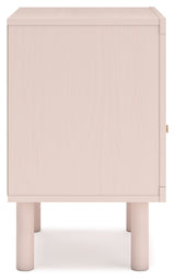 Wistenpine Twin Upholstered Panel Bed with Dresser and 2 Nightstands in Blush from Ashley - Luna Furniture