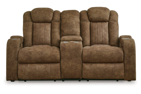 Wolfridge Brindle Power Reclining Sofa, Loveseat and Recliner from Ashley - Luna Furniture