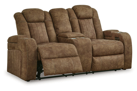 Wolfridge Brindle Power Reclining Sofa, Loveseat and Recliner from Ashley - Luna Furniture