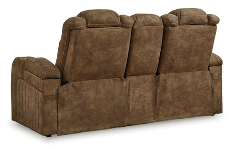 Wolfridge Brindle Power Reclining Sofa, Loveseat and Recliner from Ashley - Luna Furniture