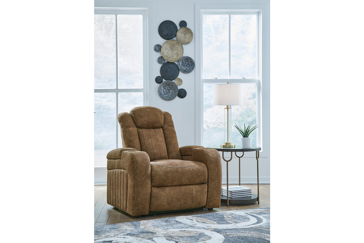 Wolfridge Brindle Power Reclining Sofa, Loveseat and Recliner from Ashley - Luna Furniture