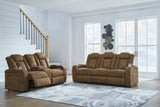 Wolfridge Brindle Power Reclining Sofa, Loveseat and Recliner from Ashley - Luna Furniture