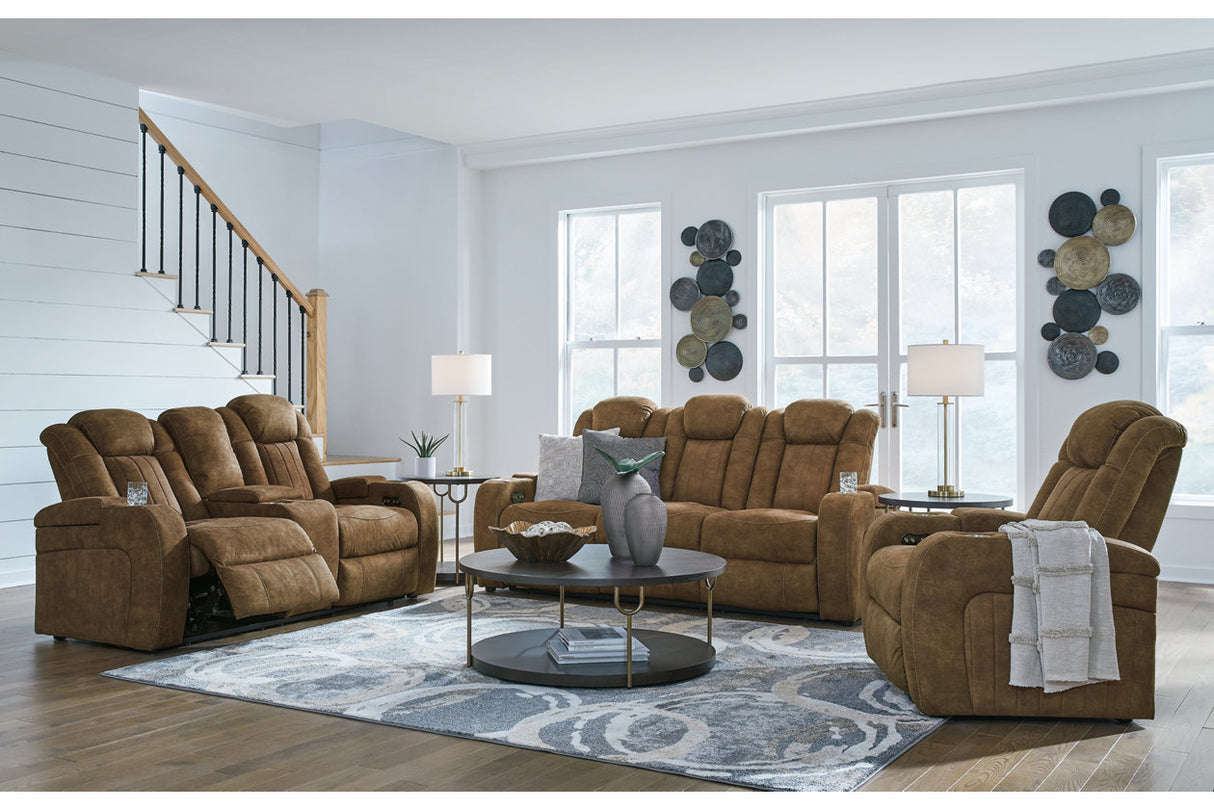 Wolfridge Brindle Power Reclining Sofa, Loveseat and Recliner from Ashley - Luna Furniture