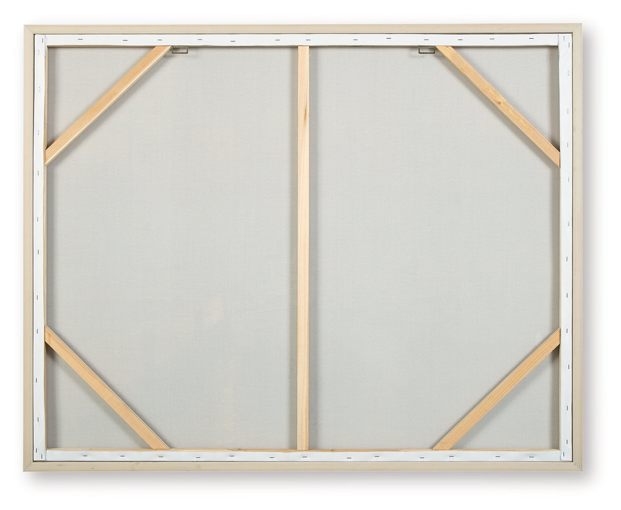 Worthney Blue/White/Brown Wall Art from Ashley Furniture - Luna Furniture