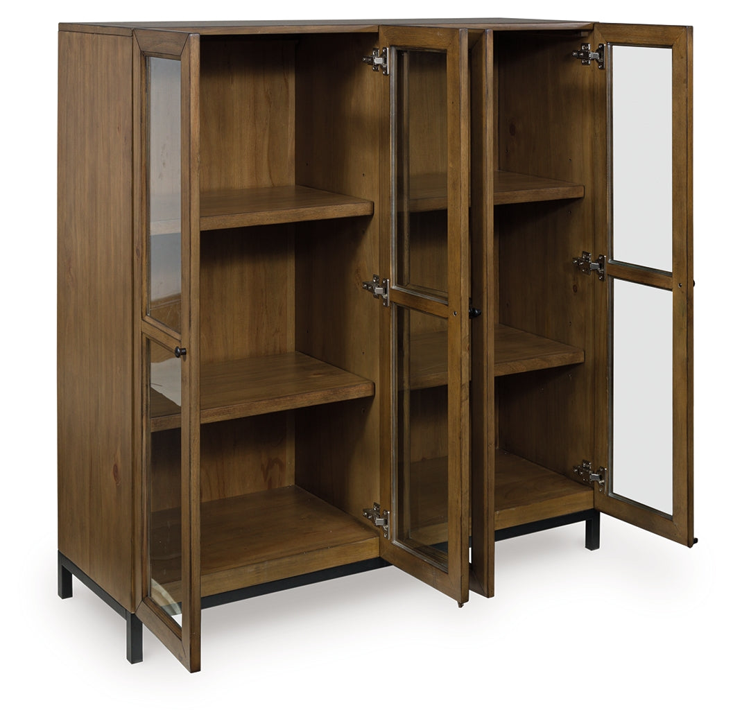 Wrenridge Gray Brown Accent Cabinet from Ashley - Luna Furniture