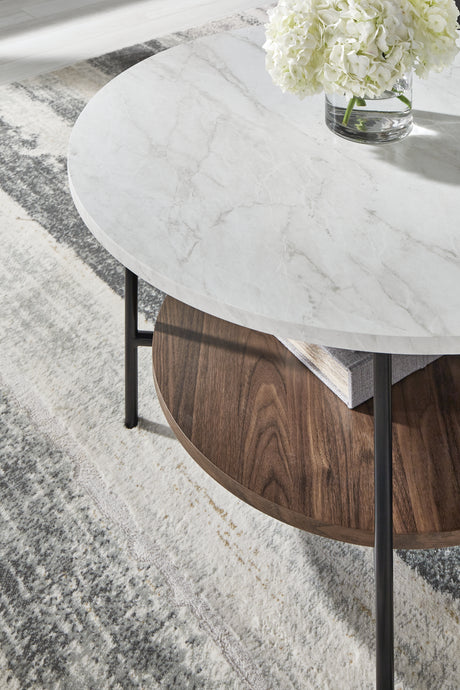 Wrenwich Brown/Black/White Table (Set of 3) from Ashley - Luna Furniture