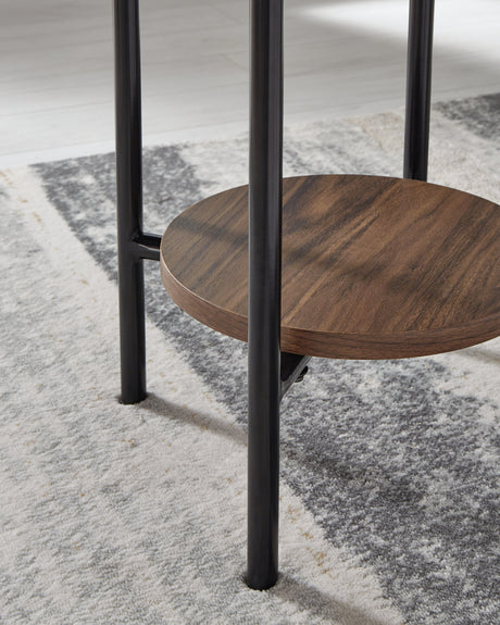 Wrenwich Brown/Black/White Table (Set of 3) from Ashley - Luna Furniture