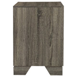 Wright Brown Oak 2-Drawer Nightstand from Coaster - Luna Furniture