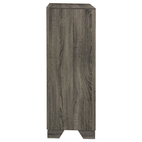 Wright Brown Oak 4-Drawer Chest from Coaster - Luna Furniture