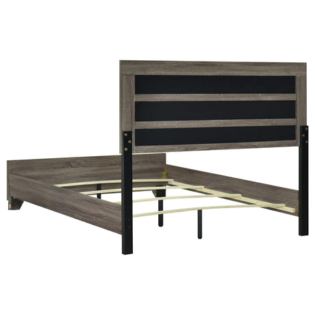 Wright Brown Oak 5-Piece California King Bedroom Set from Coaster - Luna Furniture