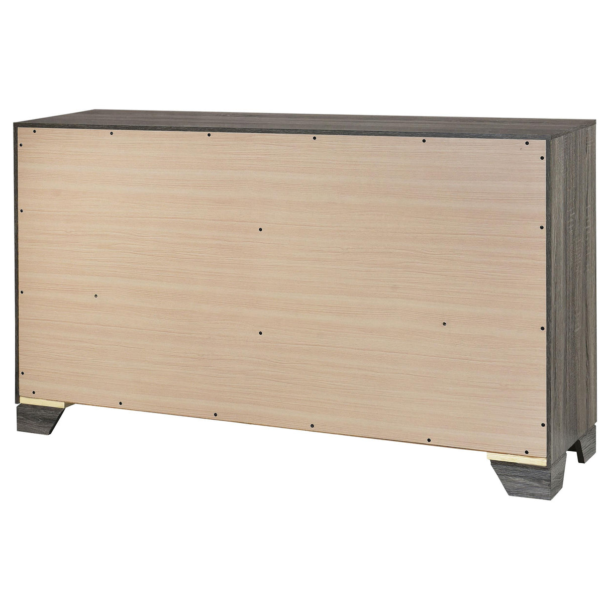 Wright Brown Oak 6-Drawer Dresser from Coaster - Luna Furniture