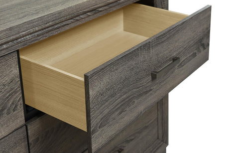 Wright Brown Oak 6-Drawer Dresser from Coaster - Luna Furniture