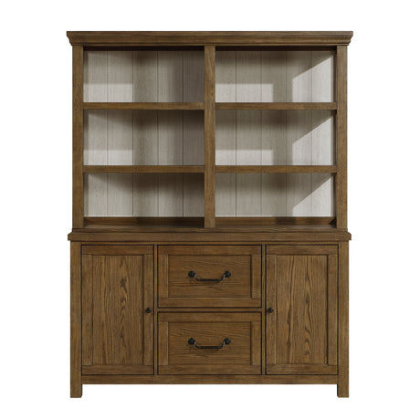 Wyatt Brown China Cabinet (Buffet & Hutch) from Homelegance - Luna Furniture
