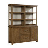 Wyatt Brown China Cabinet (Buffet & Hutch) from Homelegance - Luna Furniture