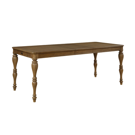 Wyatt Brown/Weathered White/Gray 7-Piece 91" Extendable Counter Height Set from Homelegance - Luna Furniture