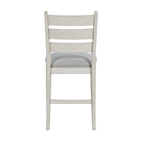 Wyatt Brown/Weathered White/Gray 91" Extendable Counter Height Set from Homelegance - Luna Furniture