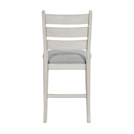 Wyatt Weathered White/Gray Counter Height Chair, Set of 2 from Homelegance - Luna Furniture