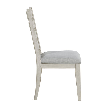 Wyatt Weathered White/Gray Side Chair, Set of 2 from Homelegance - Luna Furniture