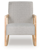 Wychworth Gray/Natural Accent Chair from Ashley - Luna Furniture