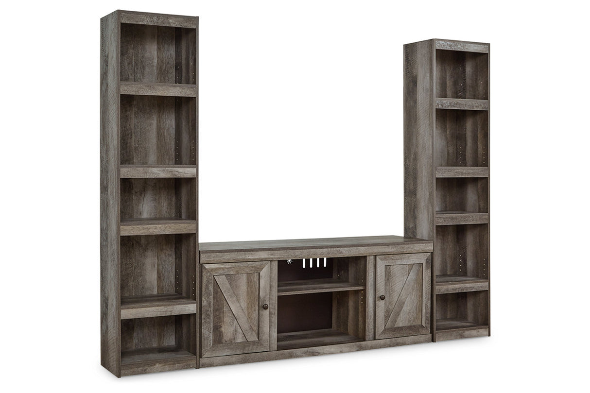 Wynnlow Gray 3-Piece Entertainment Center from Ashley - Luna Furniture