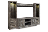 Wynnlow Gray 4-Piece Entertainment Center from Ashley Furniture - Luna Furniture