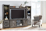 Wynnlow Gray 4-Piece Entertainment Center from Ashley Furniture - Luna Furniture