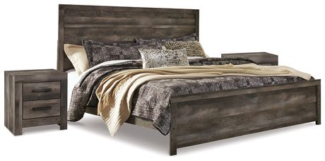 Wynnlow King Panel Bed and 2 Nightstands from Ashley - Luna Furniture