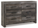 Wynnlow King Panel Bed with Dresser in Gray from Ashley - Luna Furniture