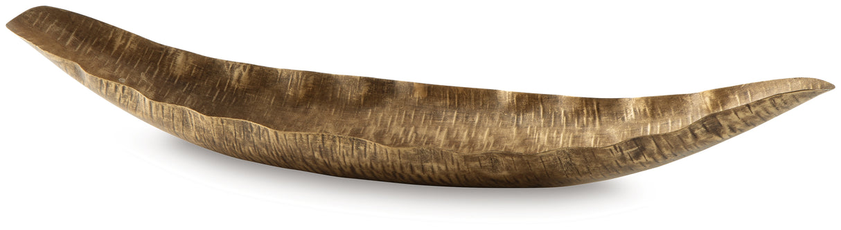 Wystenburg Antique Gold Finish Tray from Ashley - Luna Furniture