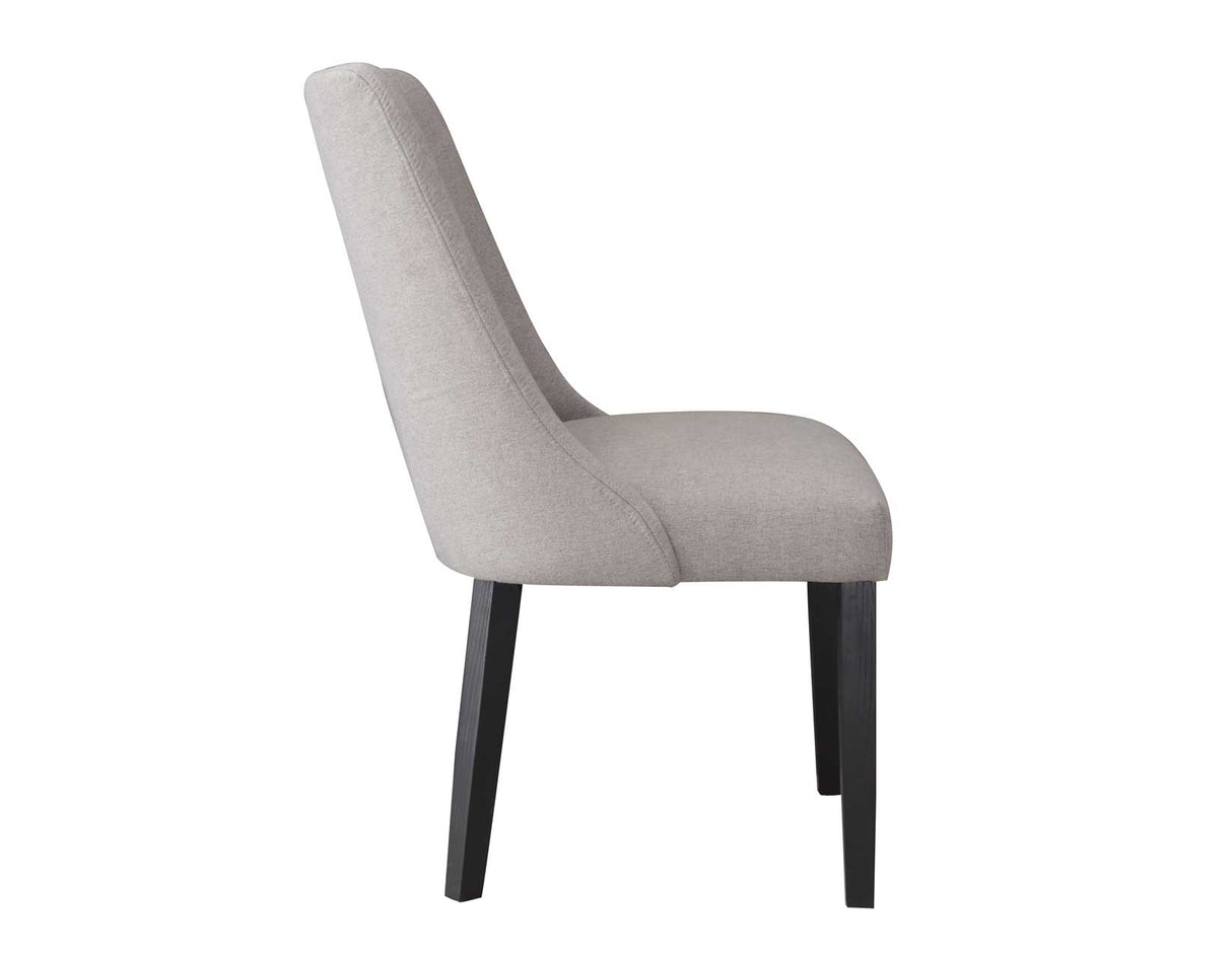 Xena Upholstered Side Chair, Gray from Steve Silver - Luna Furniture