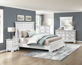 York White Eastern King Bed from Homelegance - Luna Furniture