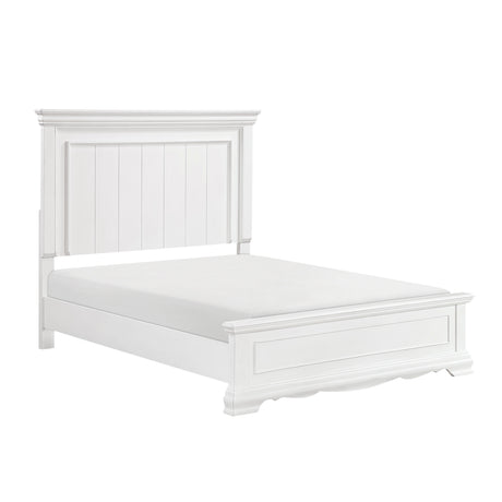 York White Queen Bed from Homelegance - Luna Furniture