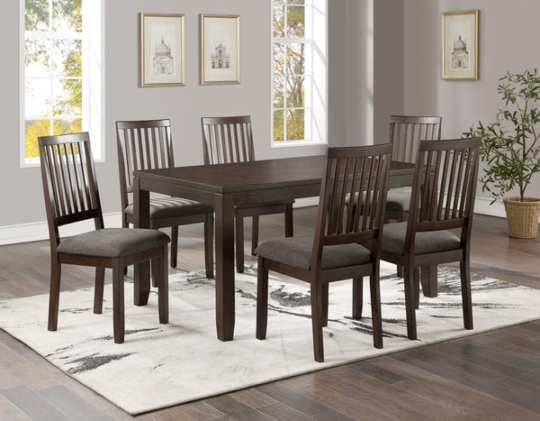 Yorktown Espresso 7-Piece Dining Room Set