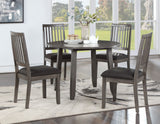 Yorktown Gray 5-Piece Round Dining Room Set from Steve Silver - Luna Furniture