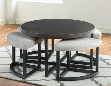 Yukon Coffee Table with Stools from Steve Silver - Luna Furniture